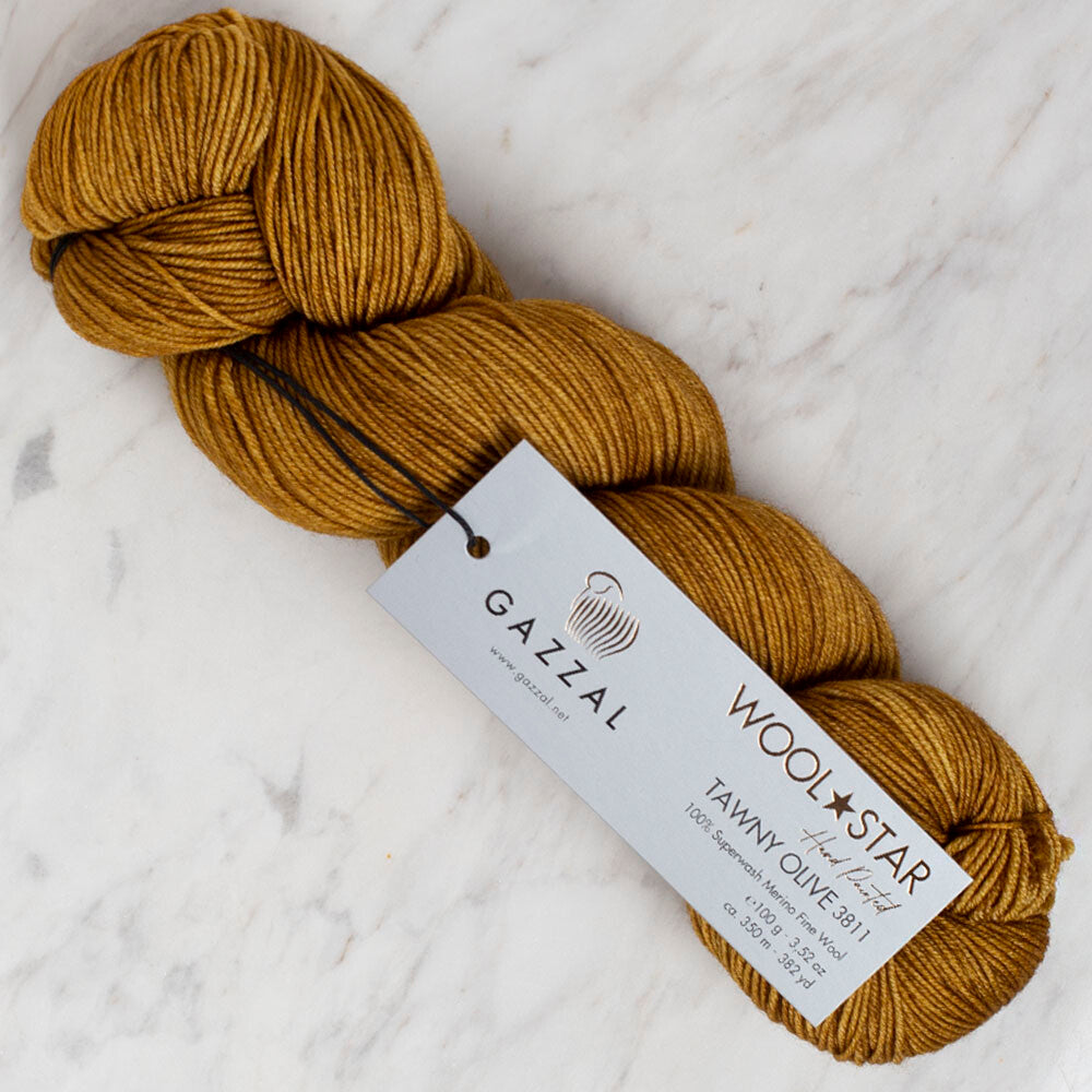 Gazzal Wool Star Hardal El Örgü İpi - 3811
